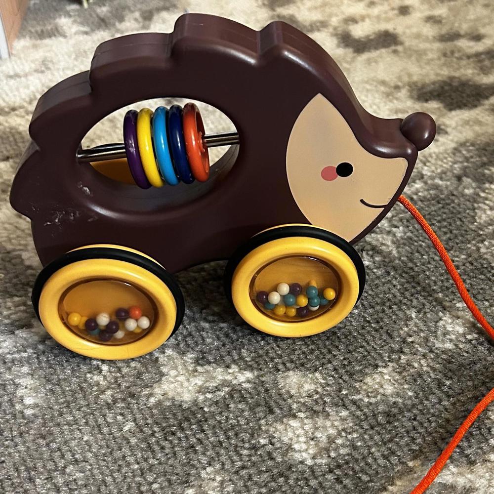 Kiddos Pull Along Brown Hedgehog